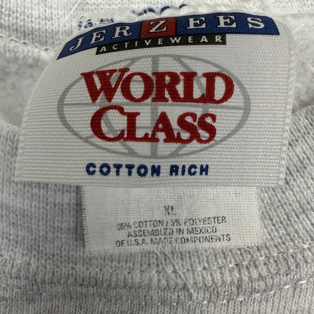 Jerzees World Class Pets com Dog TV Crewneck Sweatshirt XL Heather Gray - Picture 3 of 11